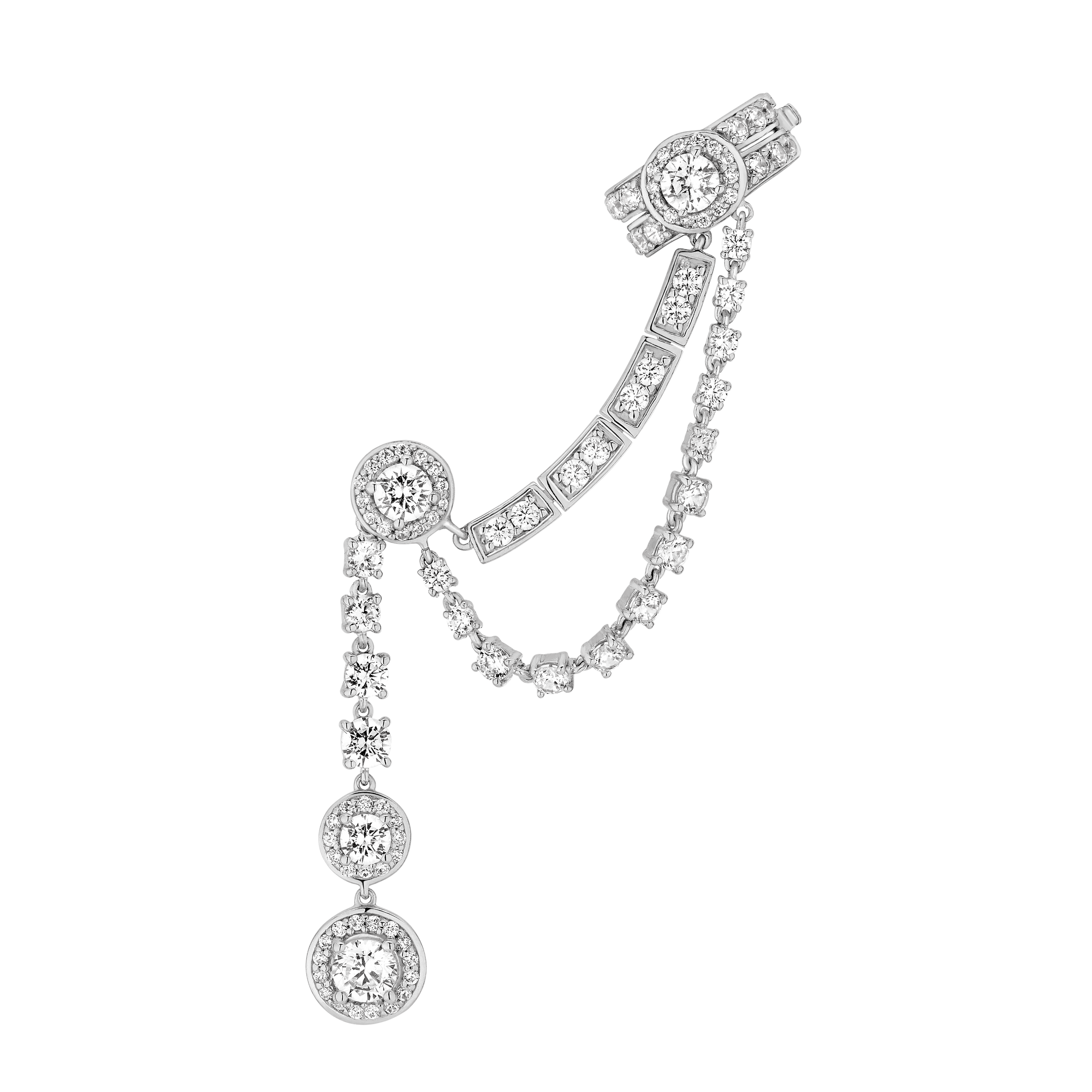 Ear cuff - Argent Rhodié