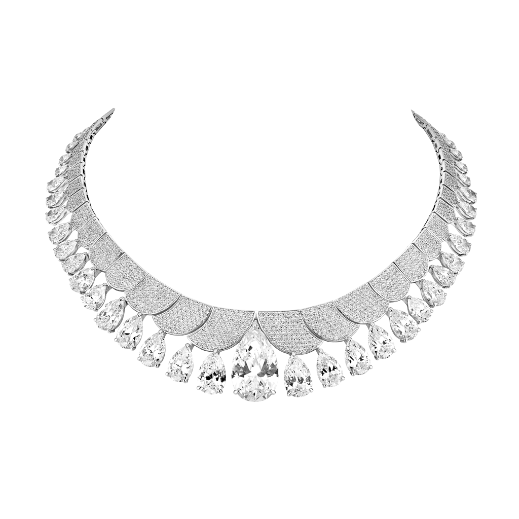 Opera Necklace - Rhodium Silver
