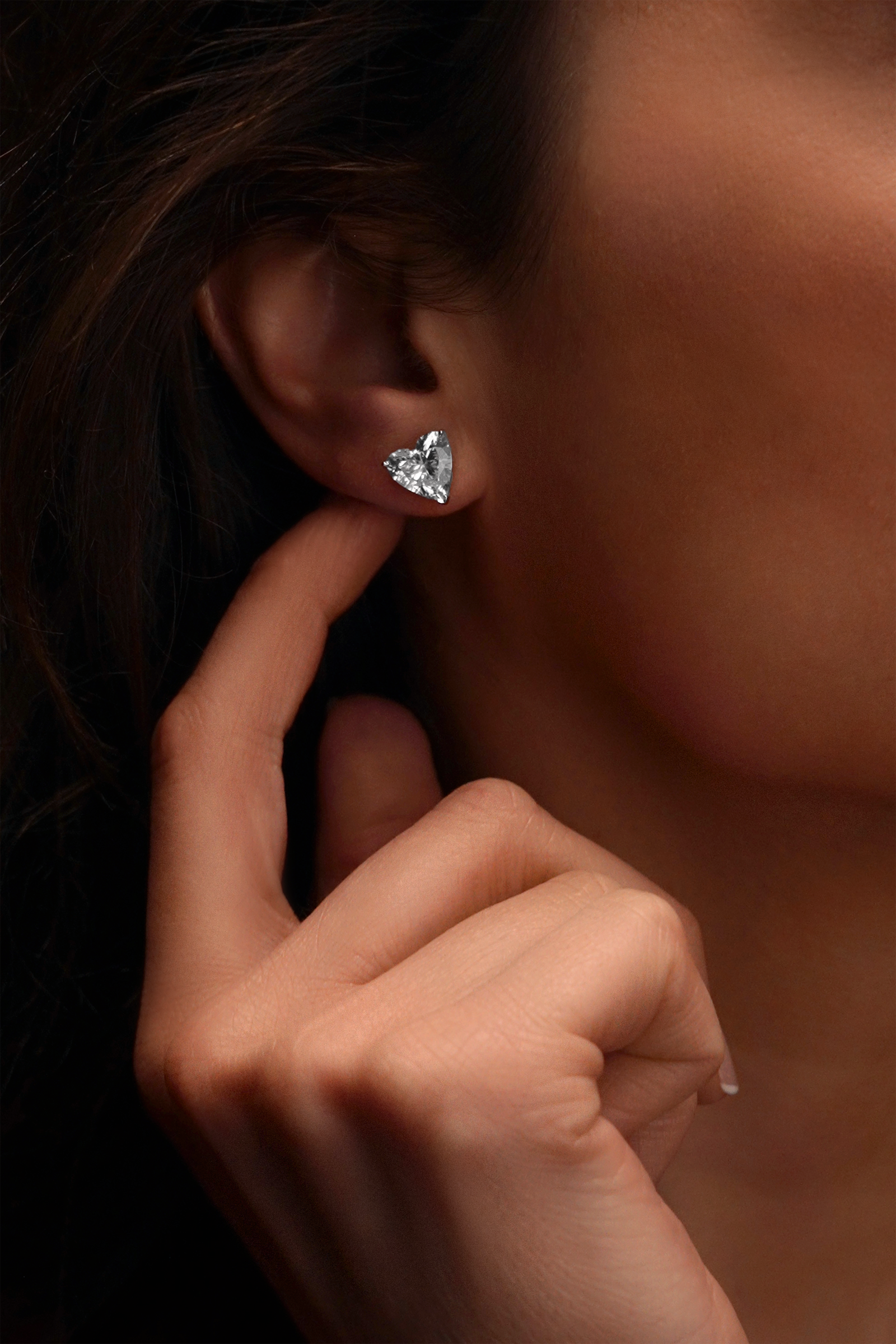 Coeur en argent pour femme