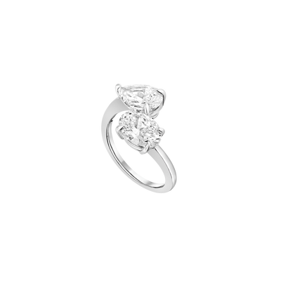 Ring Toi & Moi  - White Gold