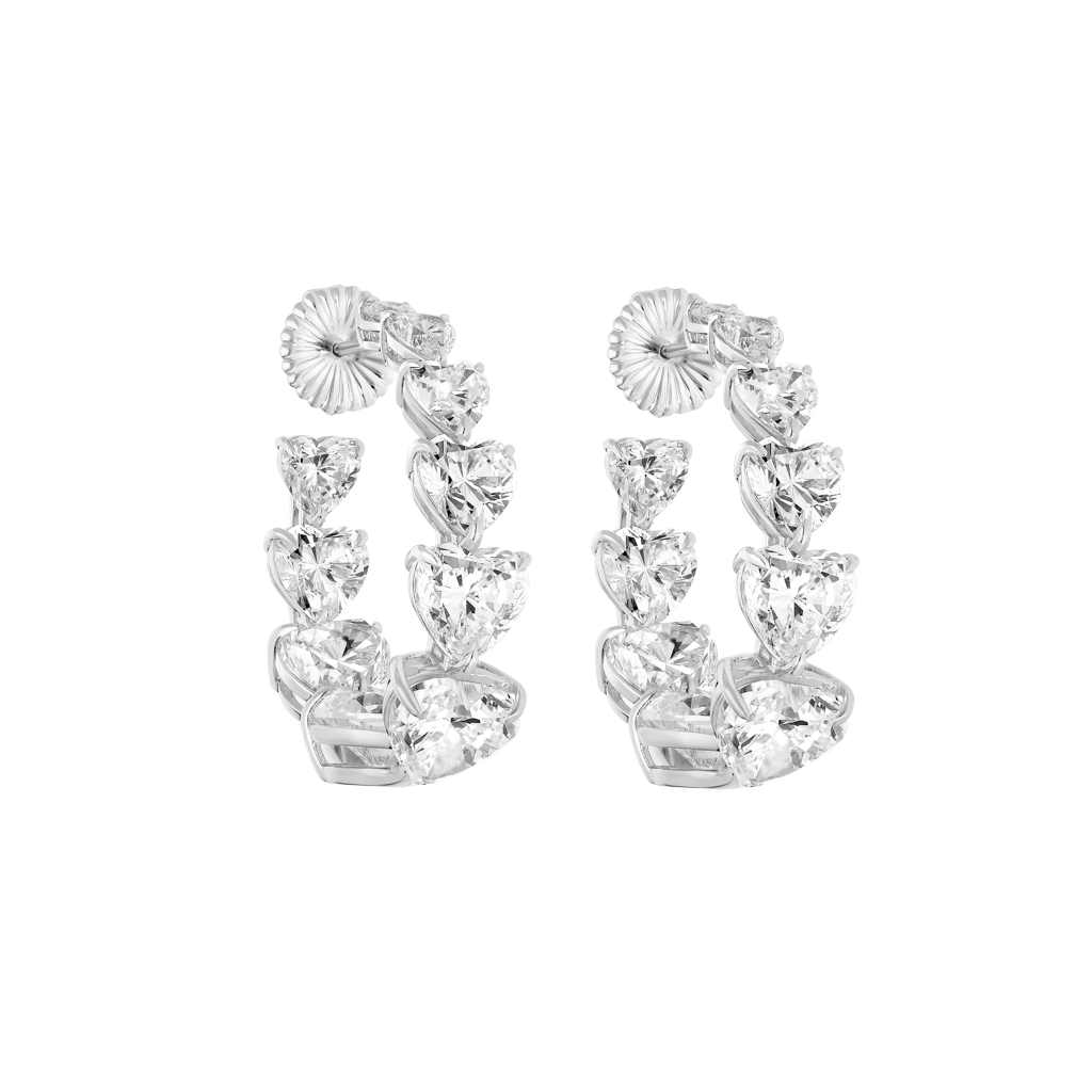 Creoles - Rhodium silver