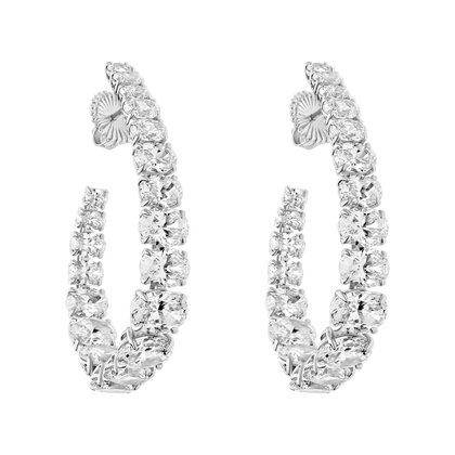 Créoles - Argent rhodié