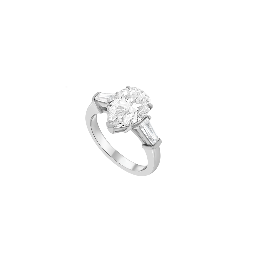 Ring - Moissanite - Platinum