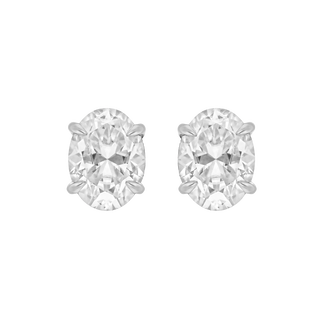 Earrings - Moissanite - White Gold