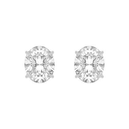 Earrings - Moissanite - White Gold