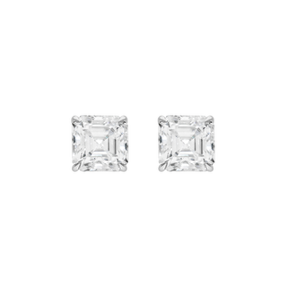 Moissanite Earrings - White Gold