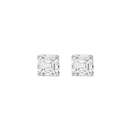 Moissanite Earrings - White Gold