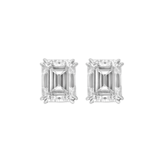 Boucles d'oreilles - Moissanite - Or Blanc