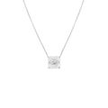 Pendentif Moissanite - Or Blanc
