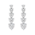 Earrings - Rhodium silver