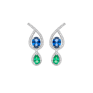 Boucles d'oreilles - Collection Paon