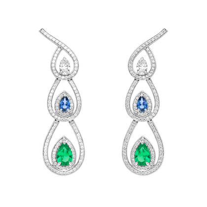 Boucles d'oreilles - Collection Paon