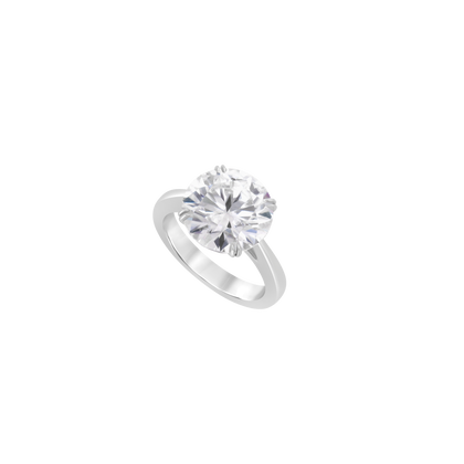 Solitaire Moissanite - Or Blanc