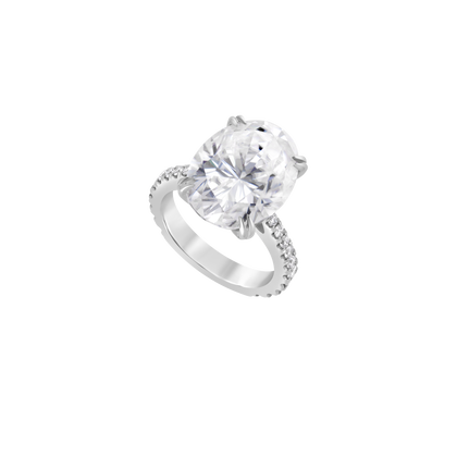 Moissanite Ring - Platinum
