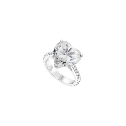 Moissanite Ring - Platinum