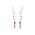 Earrings - Snake Collection - Rhodium silver