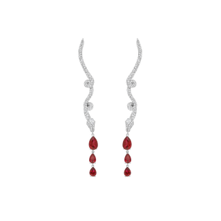 Earrings - Snake Collection - Rhodium silver