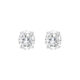 Earrings - Moissanite - White Gold