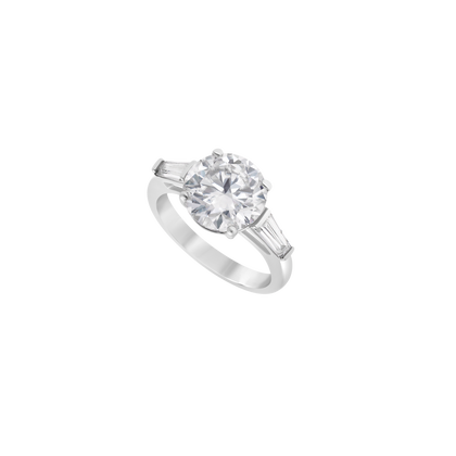 Moissanite Ring - Platinum