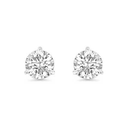 Brilliant Cut Studs Burma Fine Jewelry  - White Gold