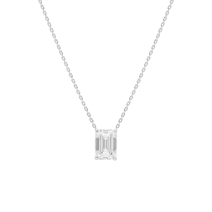 Emerald Cut Pendant Burma Fine Jewelry