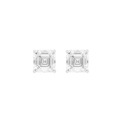 Studs Taille Asscher Burma Fine Jewelry - Or Blanc