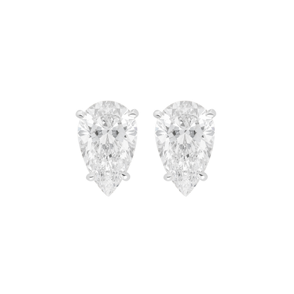 Studs Taille Poire Burma Fine Jewelry - Or Blanc