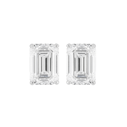 Emerald Cut Studs Burma Fine Jewelry