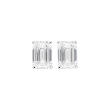 Studs Taille Emeraude Burma Fine Jewelry