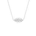 Pendentif Taille Marquise Burma Fine Jewelry - Or Gris