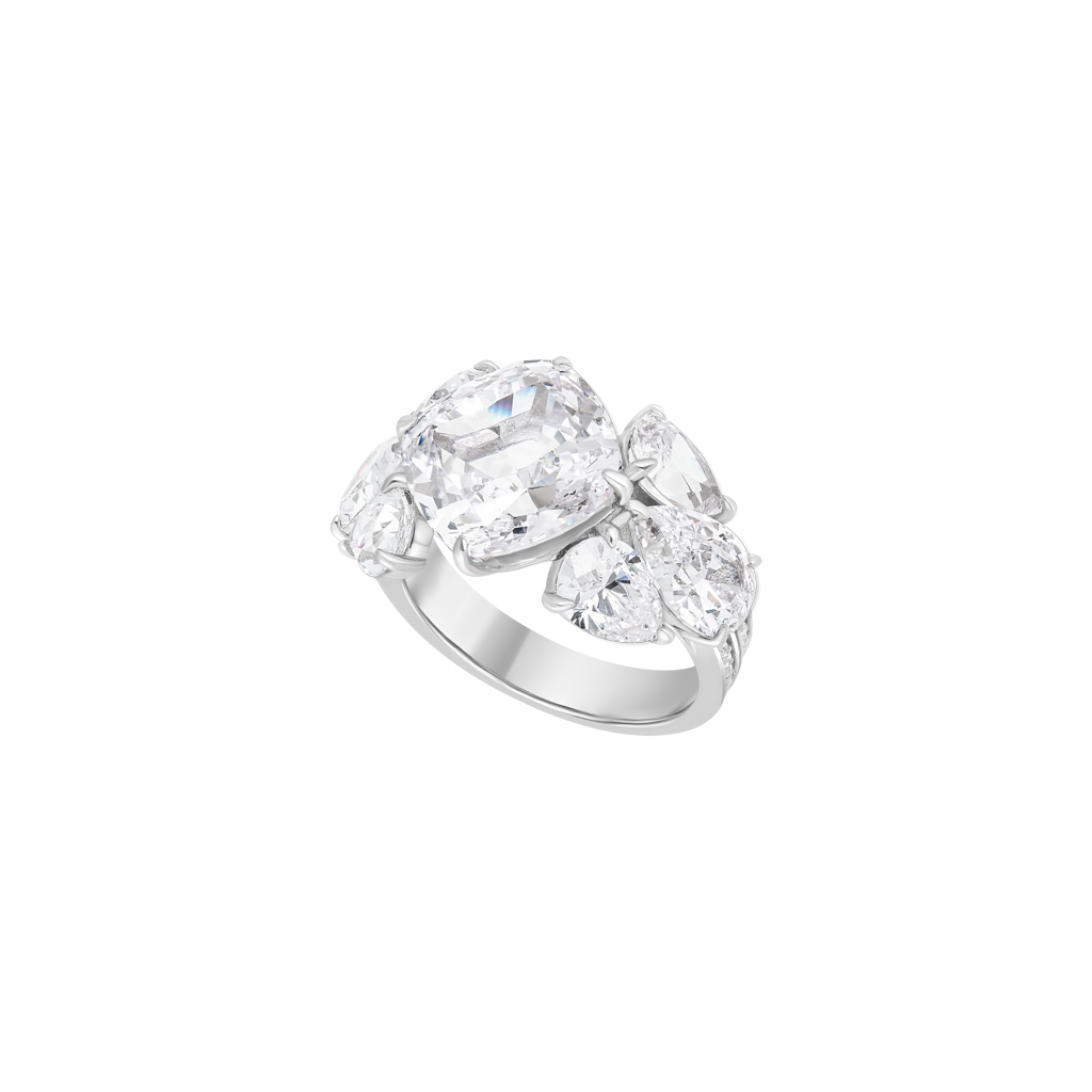 The Sets Ring - Rhodium Silver