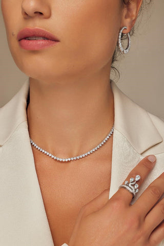 Boucles d'oreilles Opéra - Argent Rhodié