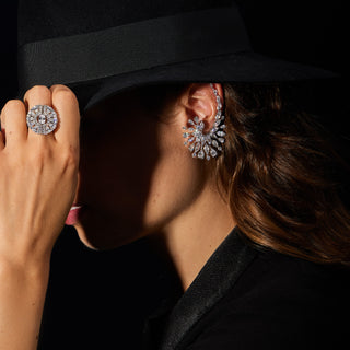 Earcuff - Argent Rhodié