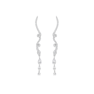 Boucles d'oreilles - Collection Serpent - Argent Rhodié