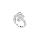 Bague Toi & Moi- Collection Serpent - Argent rhodié