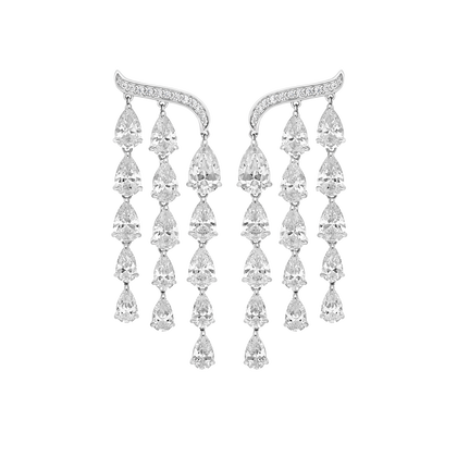 Boucles d'oreilles Opéra - Argent Rhodié