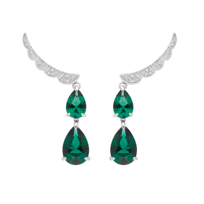 Earrings Opera  - Rhodium Silver