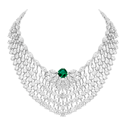 Necklace Opera  - Rhodium Silver