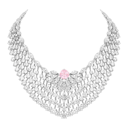 Necklace Opera  - Rhodium Silver