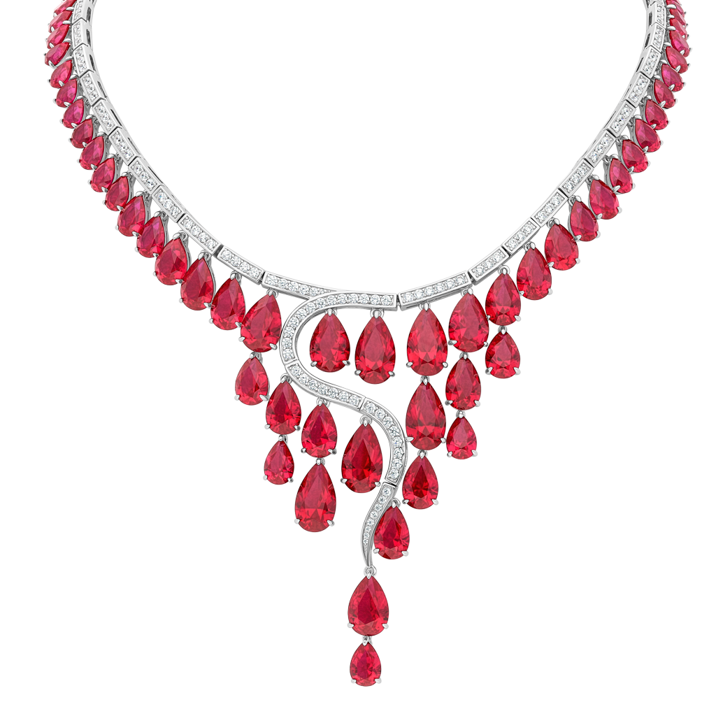 Necklace Opera - Rhodium Silver