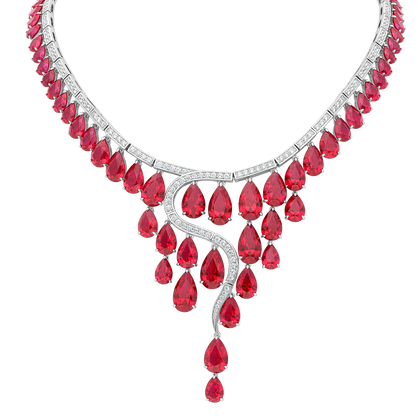 Necklace Opera - Rhodium Silver