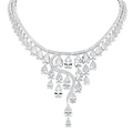 Necklace Opera  - Rhodium Silver