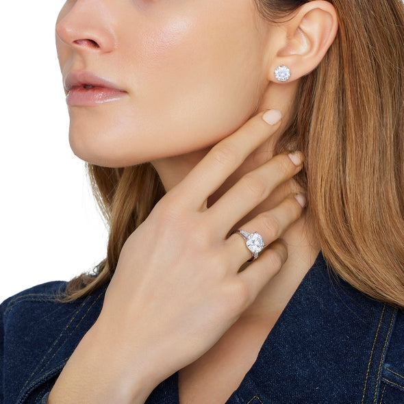Earrings - Rhodium Silver