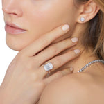 Boucles d'oreilles - Or blanc