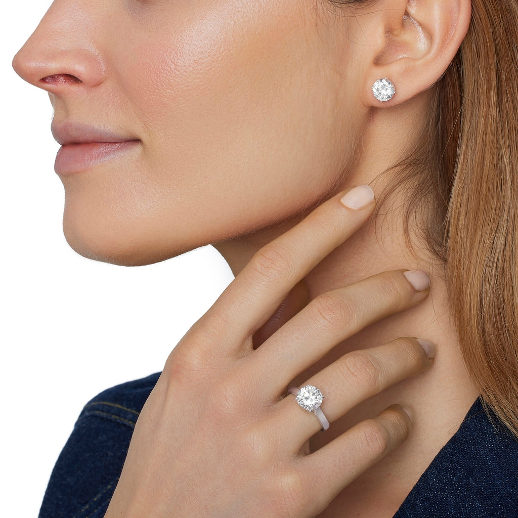 Solitaire - Rhodium Silver