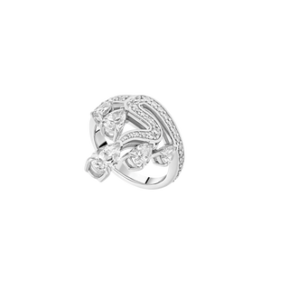 Bague Opéra - Or Blanc