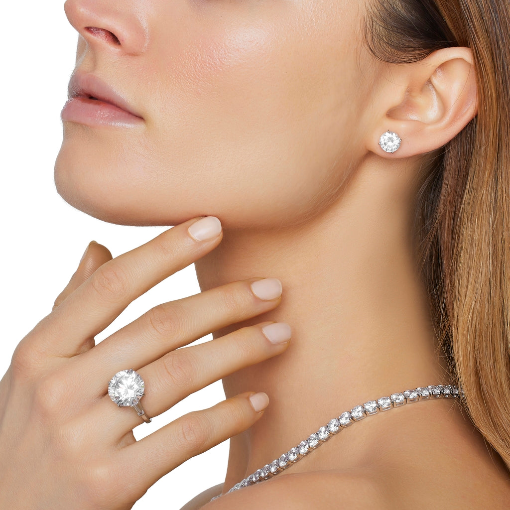Earrings - Rhodium Silver