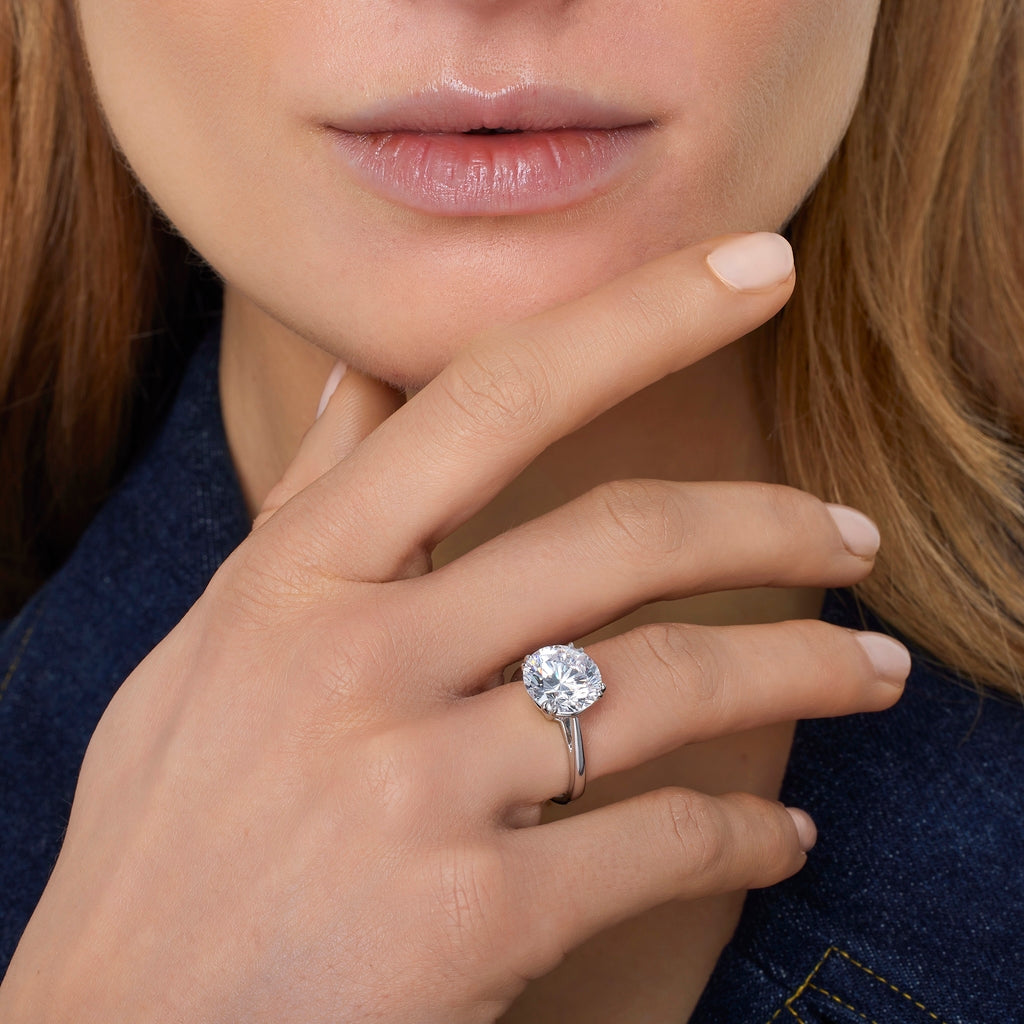 Solitaire - Rhodium Silver