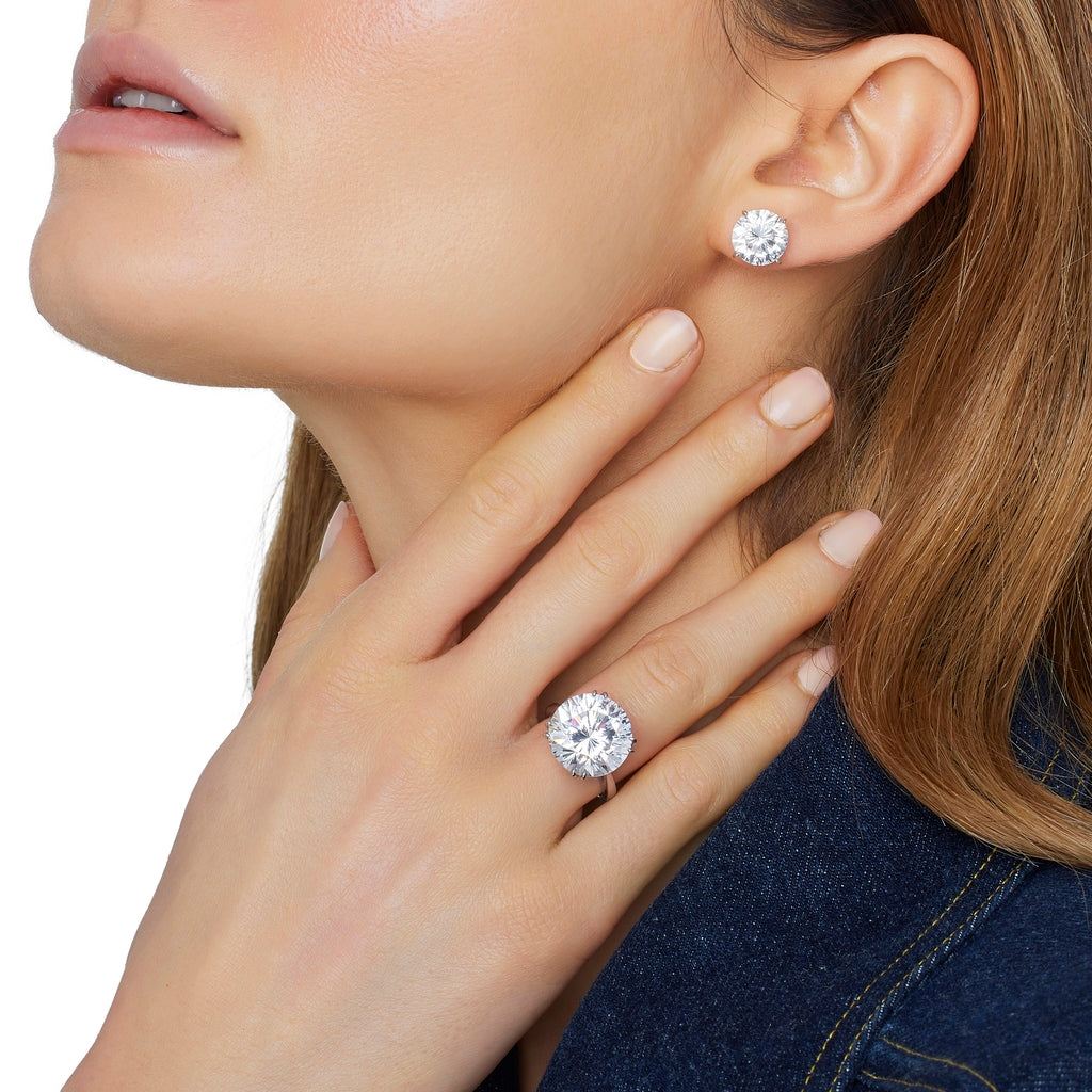 Solitaire - Rhodium Silver