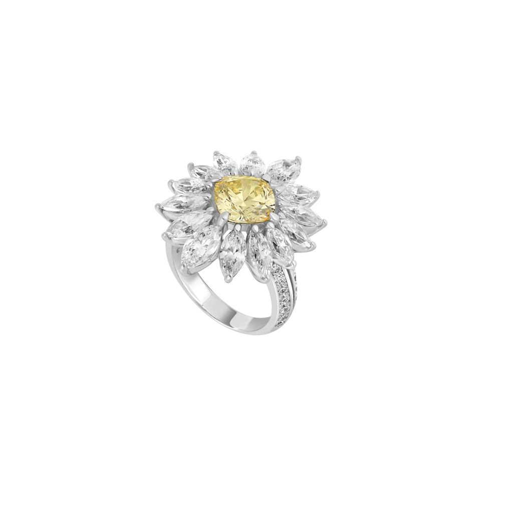 Bague Opéra - Argent Rhodié